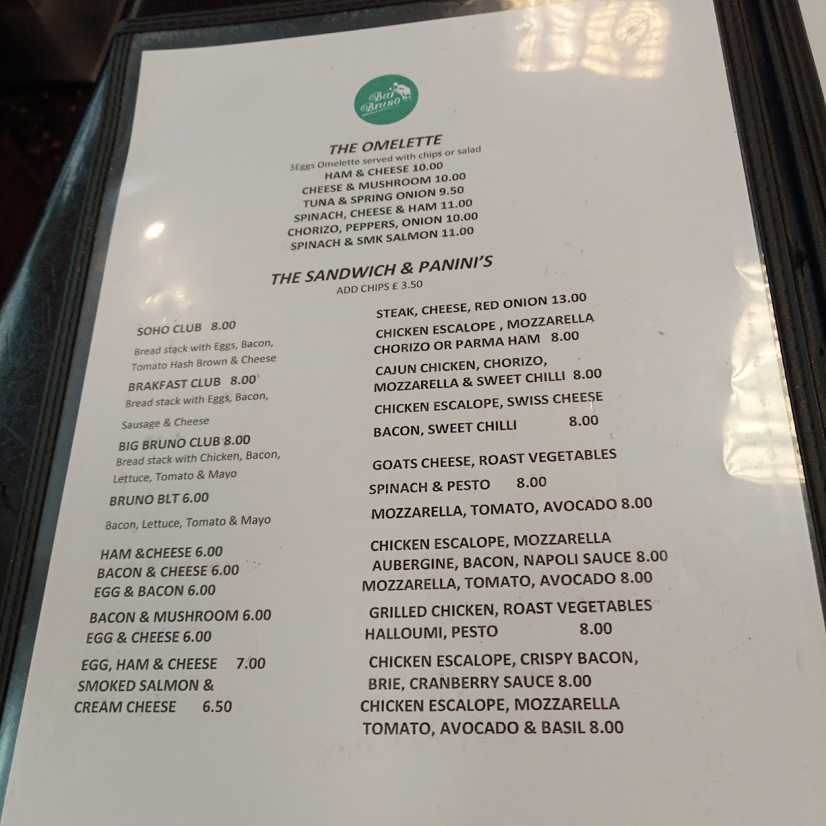 Bar Bruno Menu - Image 2
